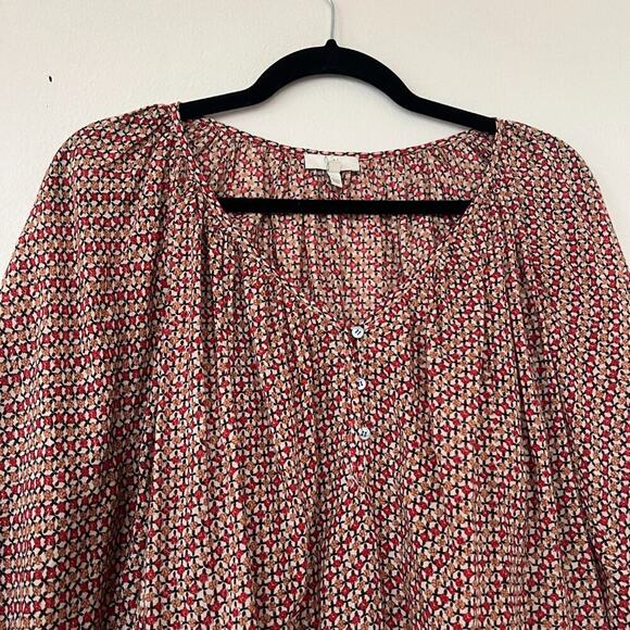 Joie Cotton Boho Printed Blouse - Picture 3 of 7
